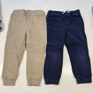 Janie and Jack Kids Casual Bottoms - Tan and Navy
